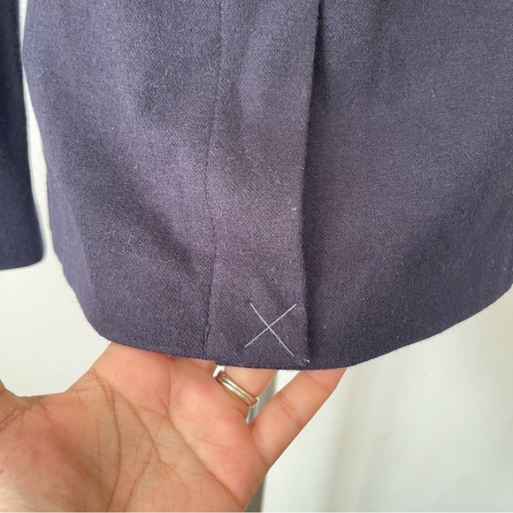 J. Crew Contrast Wool blend Gray blazer preowned size 4 - Picture 5 of 7